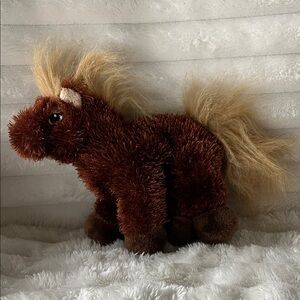 Rare Retired Collectable Ganz Brown Plush Horse Toy